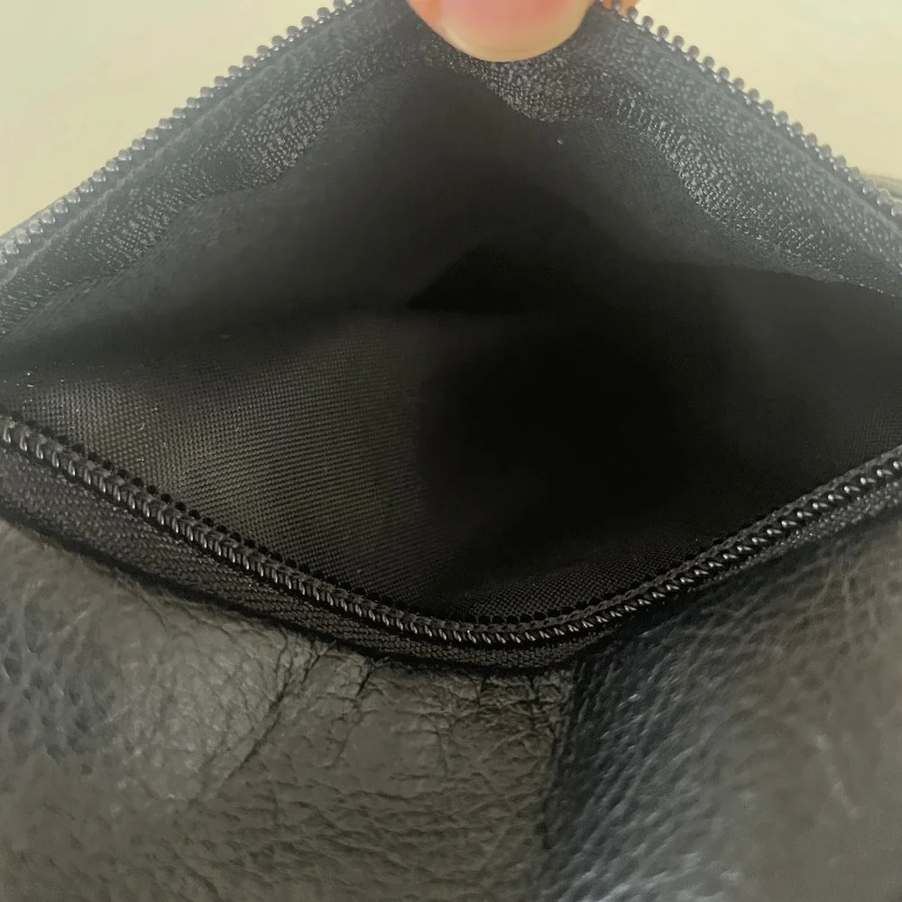 Vtg‎ Samsonite Crossbody Purse Bag Travel Faux Leather Black Adjustable